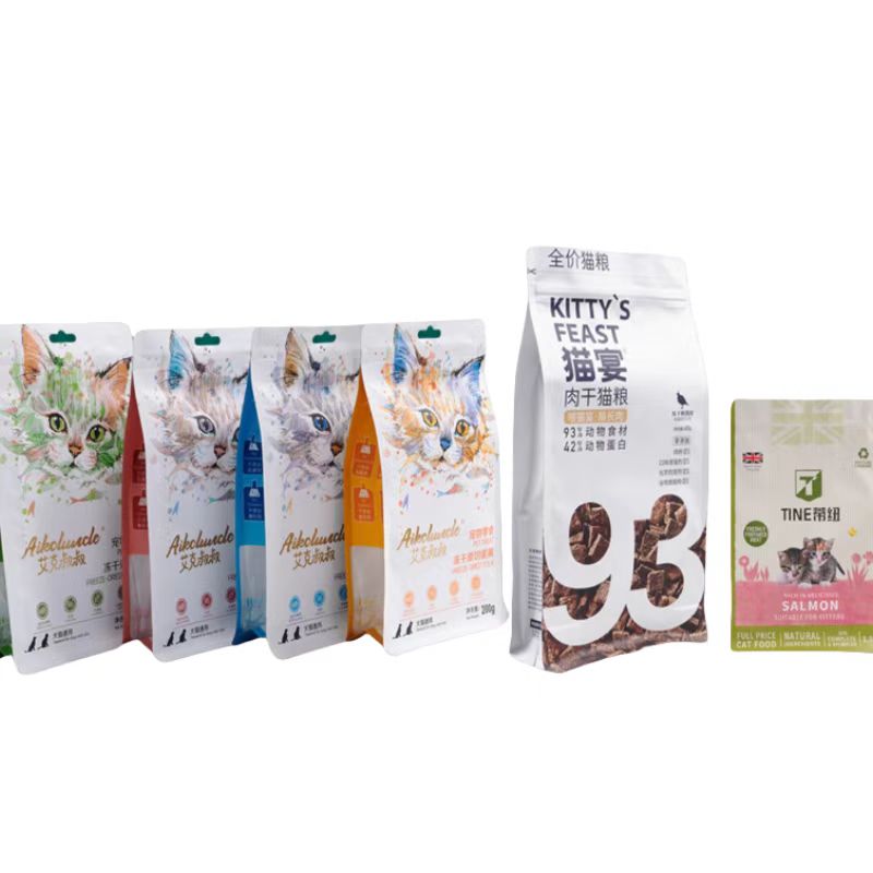 Pakastettu tyhjiöpussi koiranruoan pakkauspussi